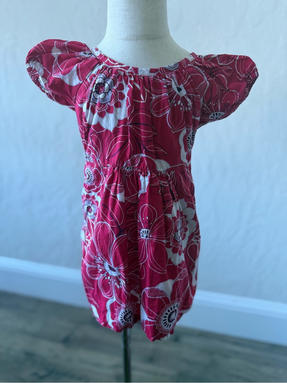 Tea Girls' Pink Floral Dress
